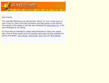 Tablet Screenshot of playtonium.com